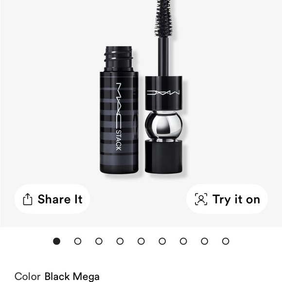 MAC Cosmetics MAC Stack Mega Mascara Mini qty 2 new BLACK STACK MASCARA - Picture 7 of 7